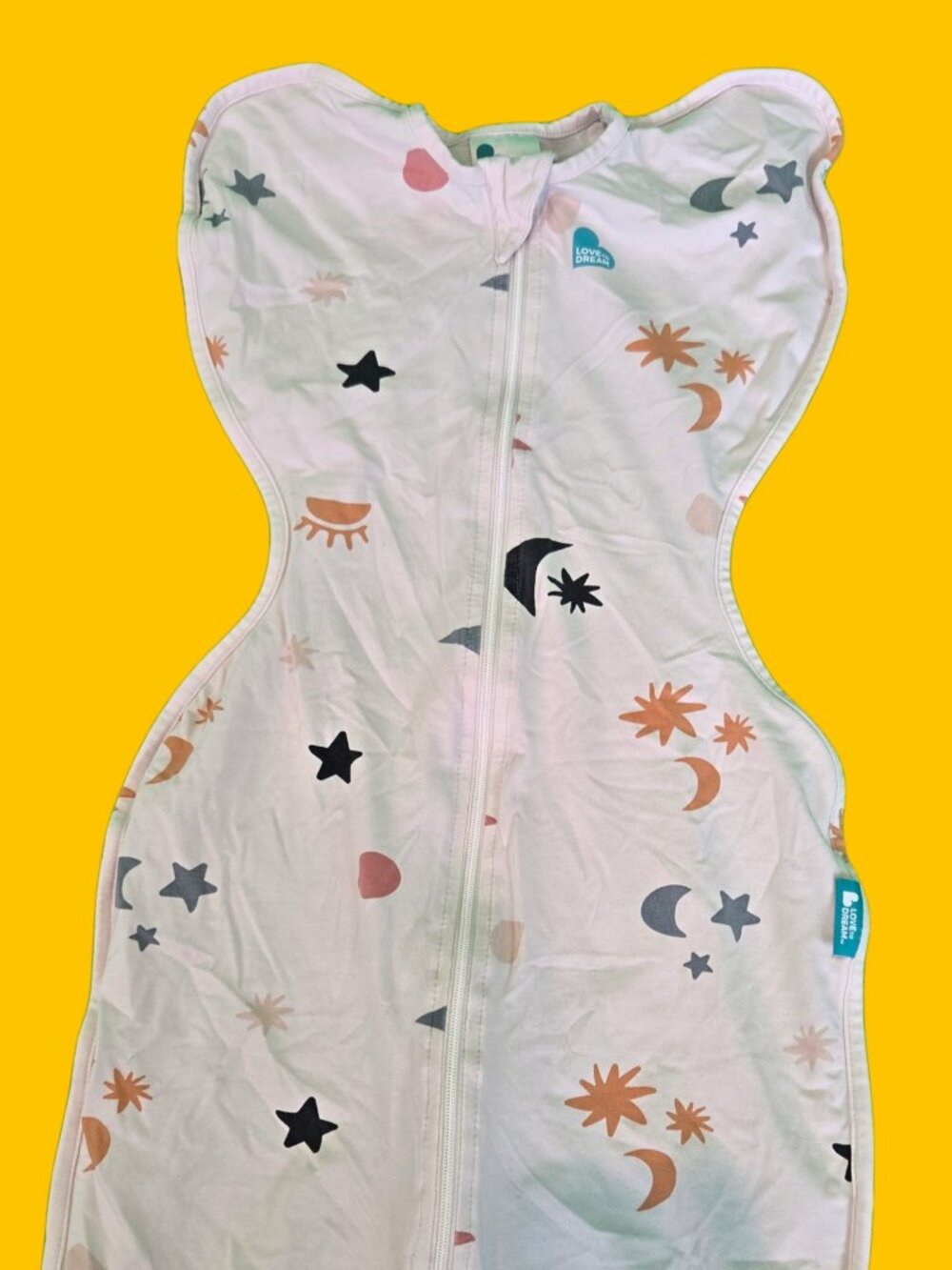 Love To Dream Swaddle Up Original – blanc cassé à motifs célestes